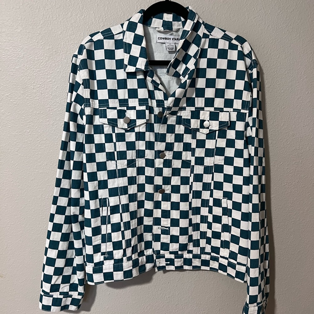 Cowboy Stars Green Checkered Jacket